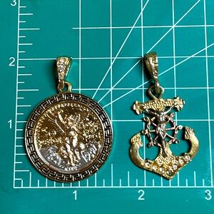 Gold plated pendants